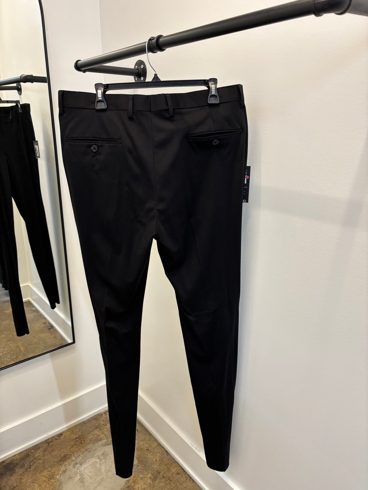 Black Dress Pants with Expandable Waist