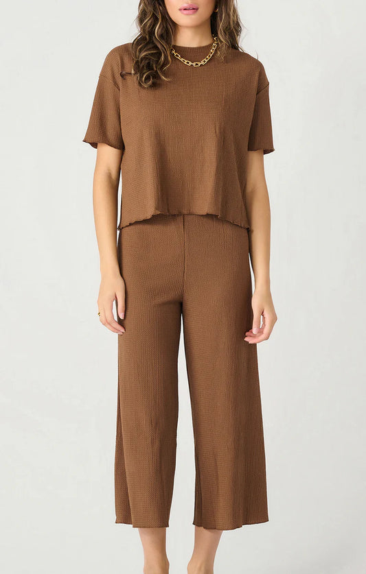Textured Culotte Pant