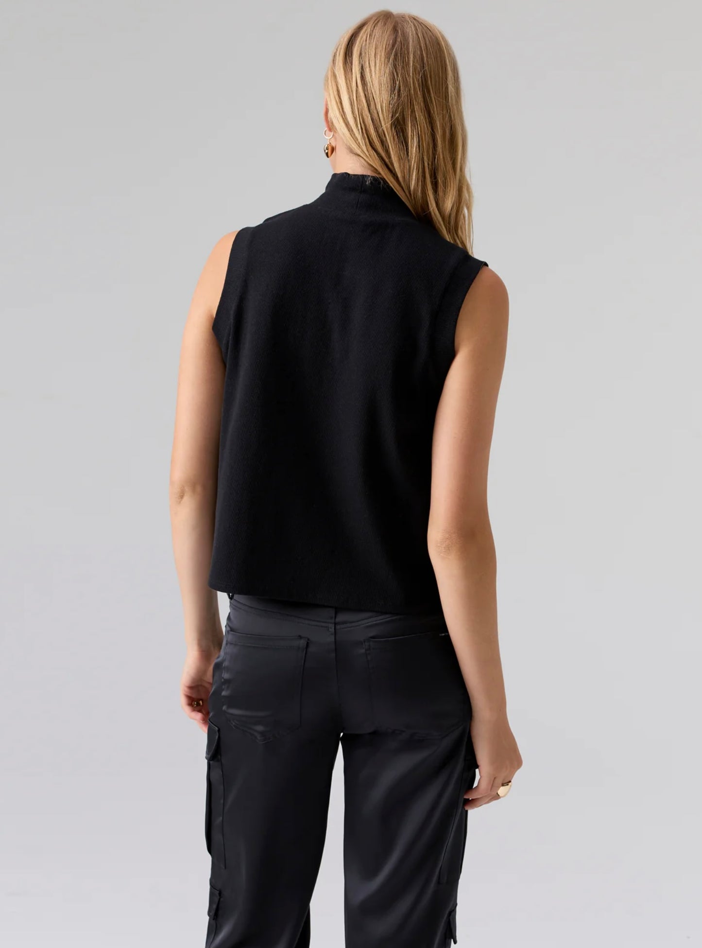 Nights Like This Satin Top — Black