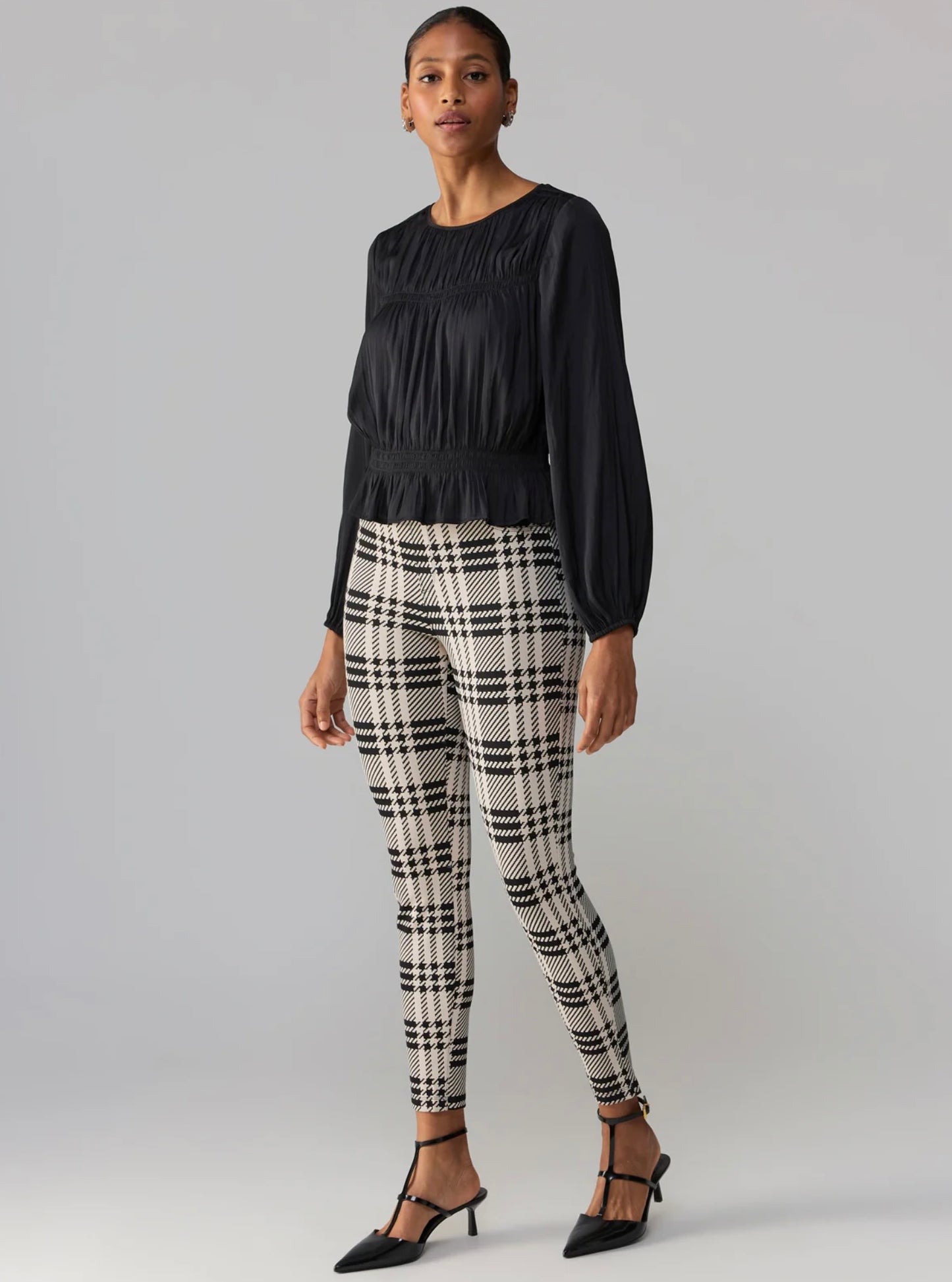 Runway Legging — Moonlight Plaid