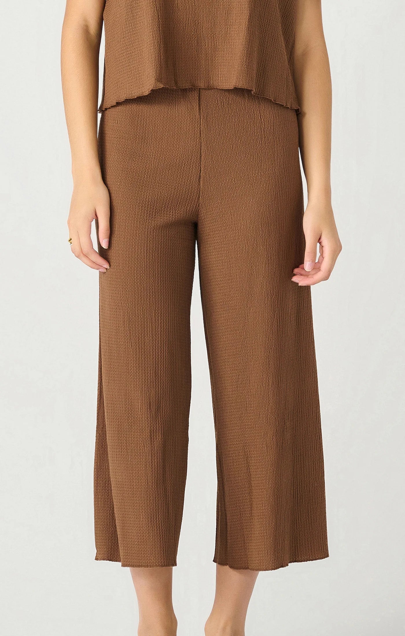 Textured Culotte Pant