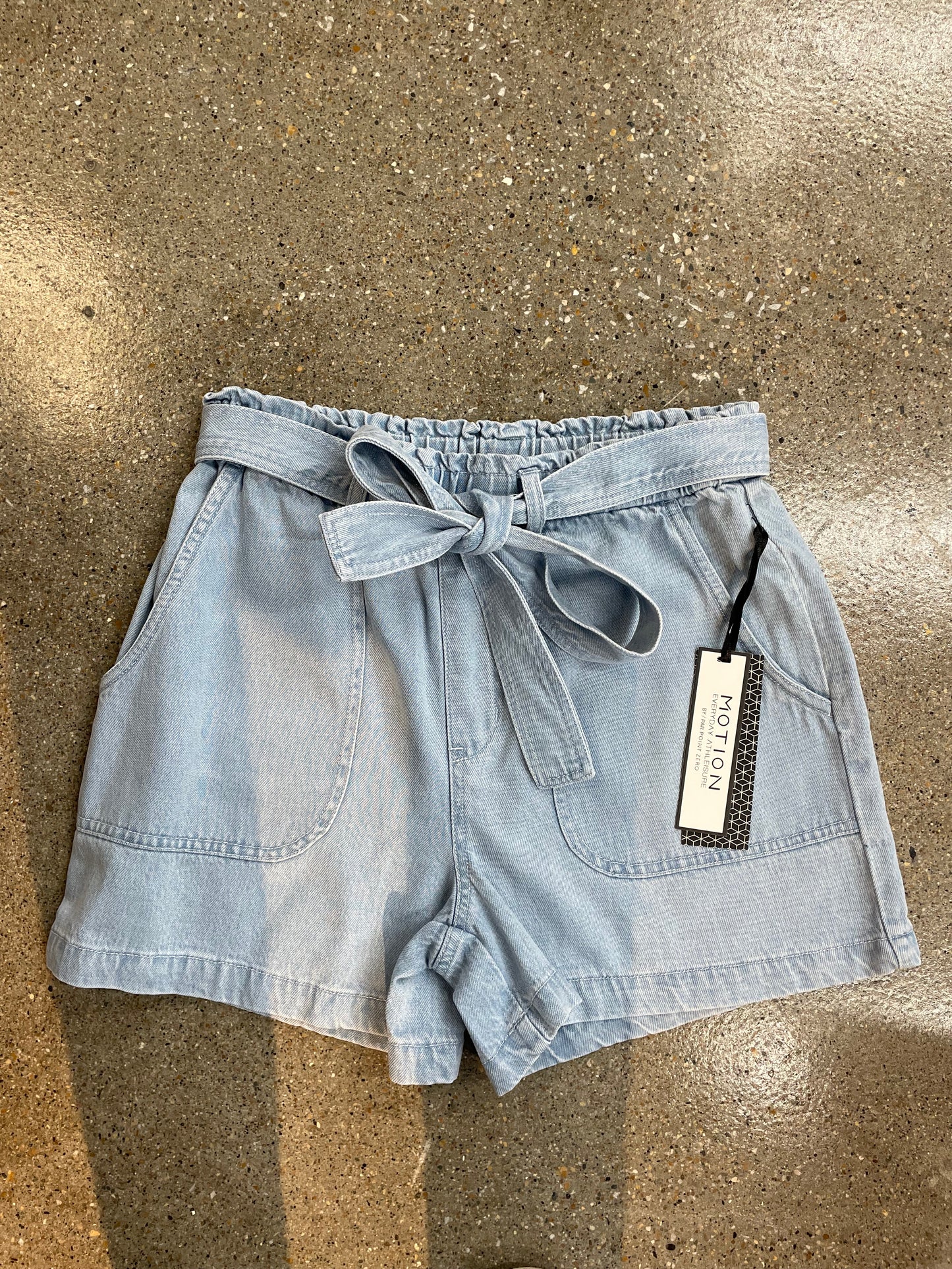 Tie Denim Short