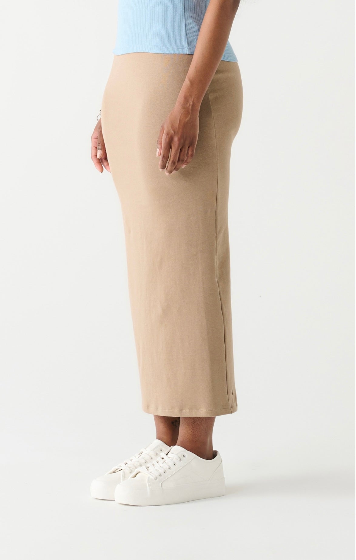 Long Pencil Skirt- Brownie