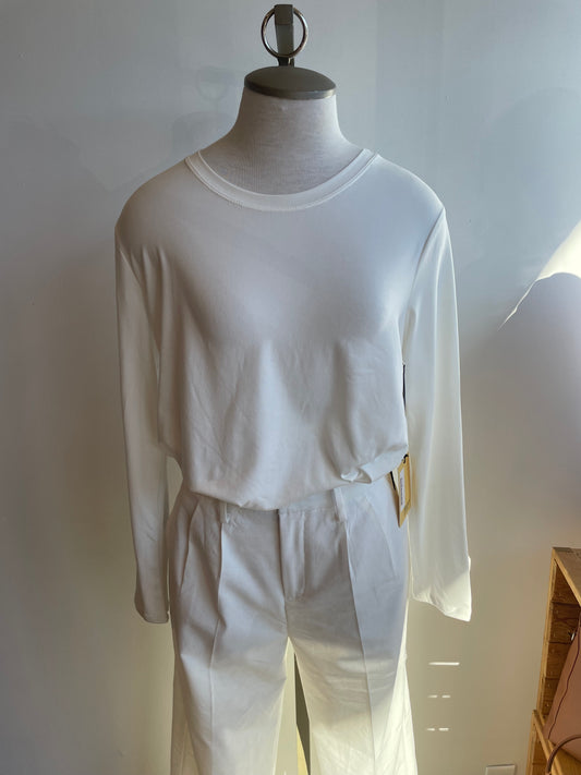 Suzanne Butter Long Sleeve — Ivory White
