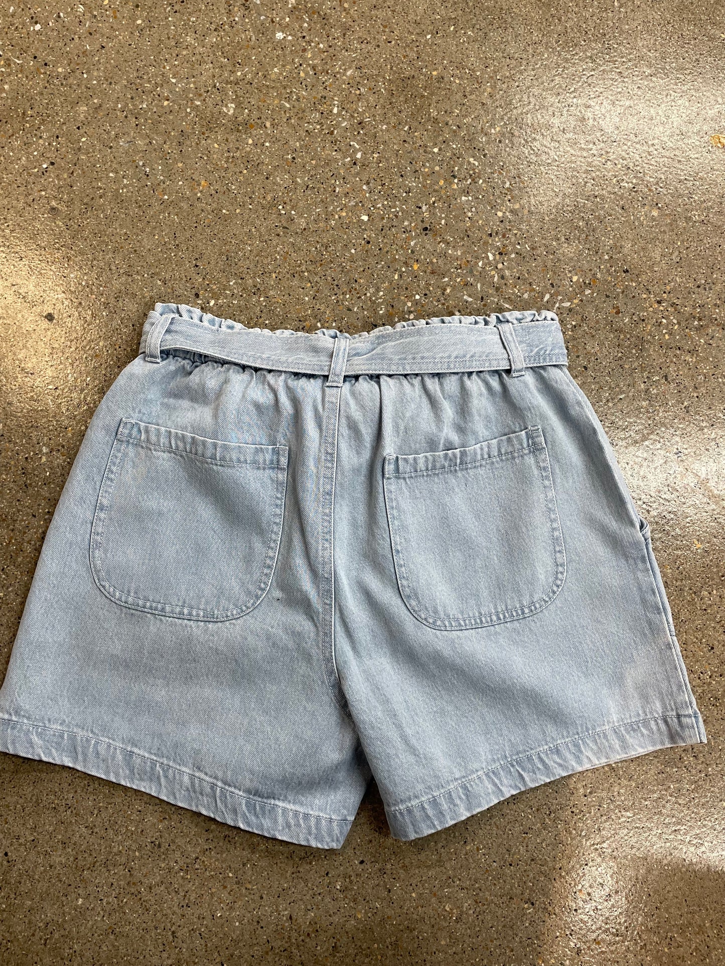 Tie Denim Short