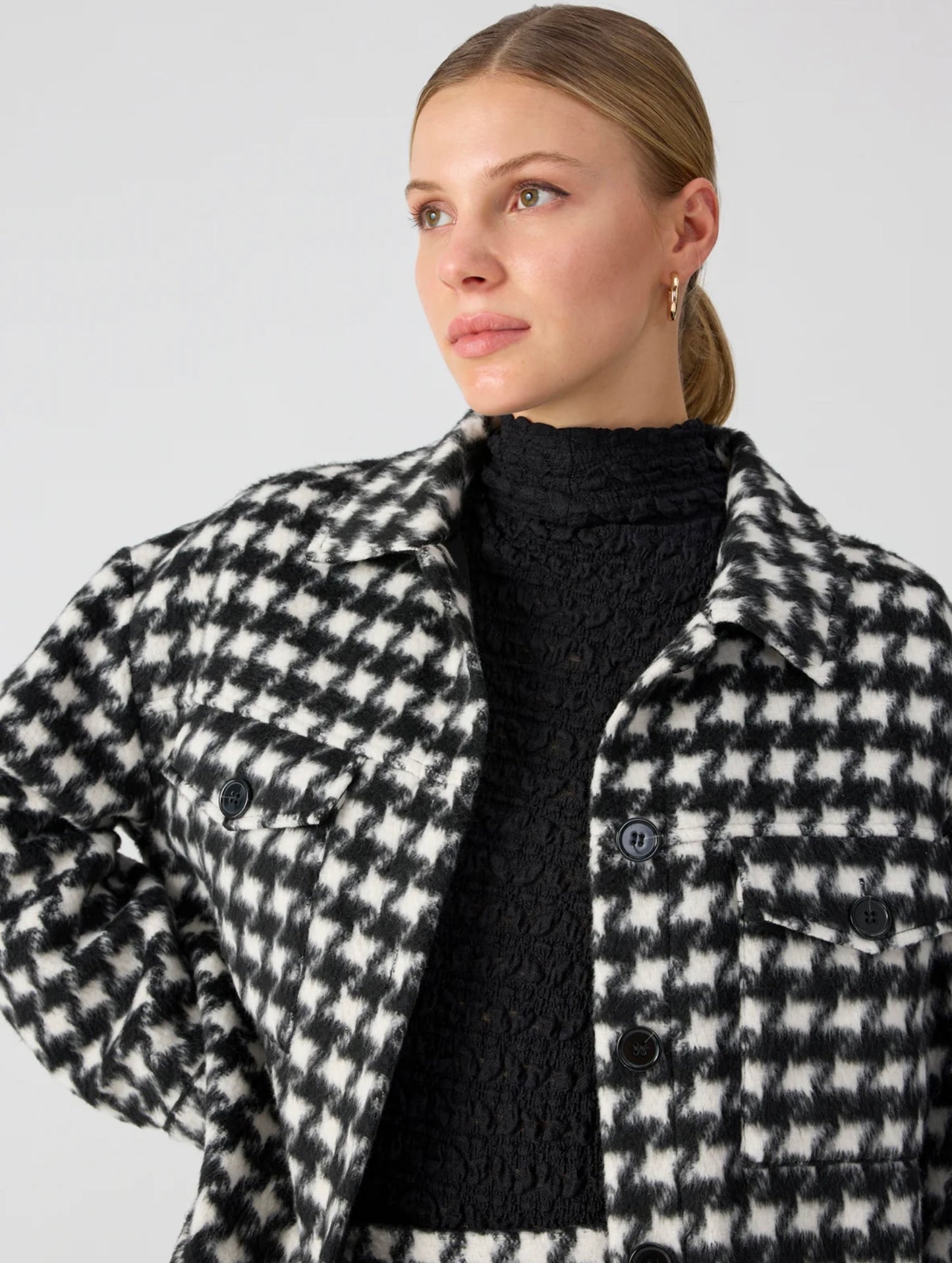 The Shacket — Brushed Houndstooth