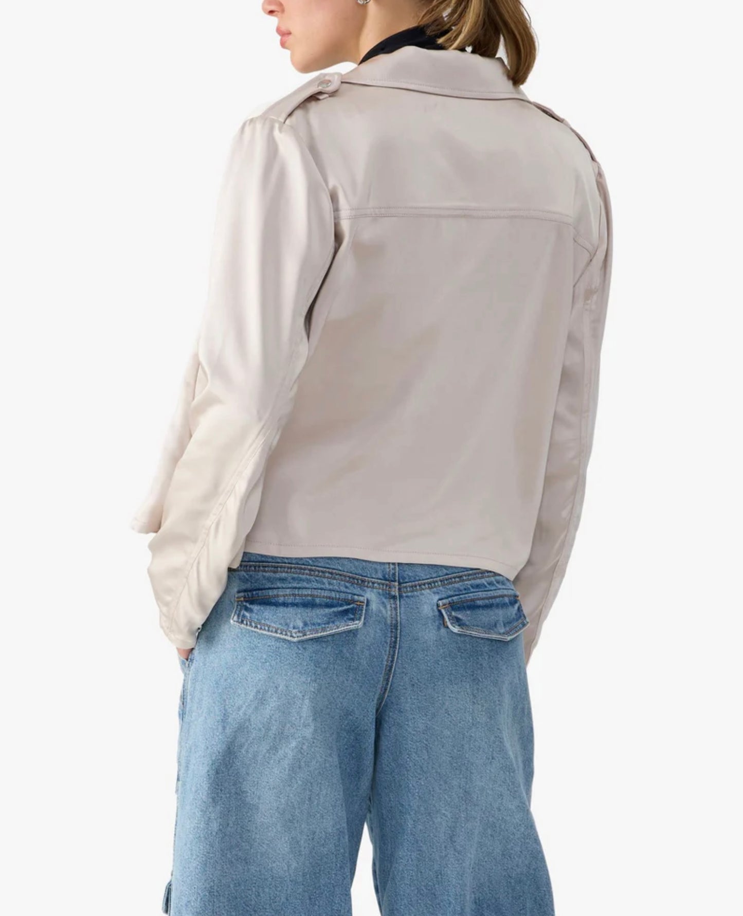 Rita Moto Jacket — Marshmallow