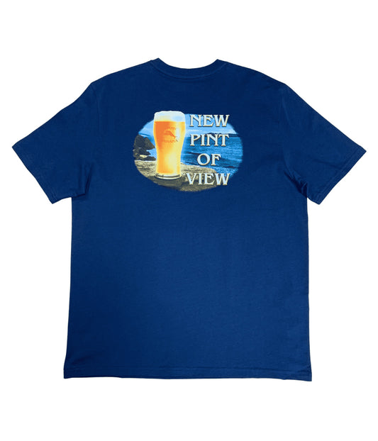 New Pint of View Graphic T-Shirt — Navy