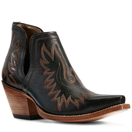 Dixon Short Western Boot — Brooklyn Black