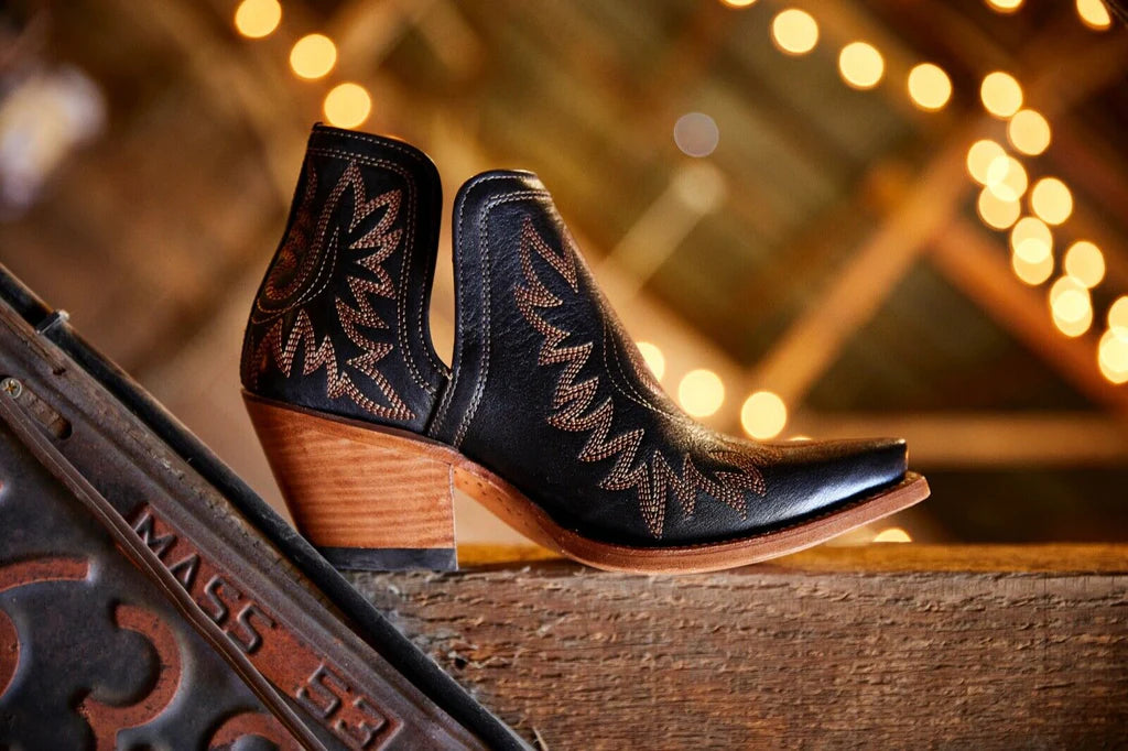 Dixon Short Western Boot — Brooklyn Black