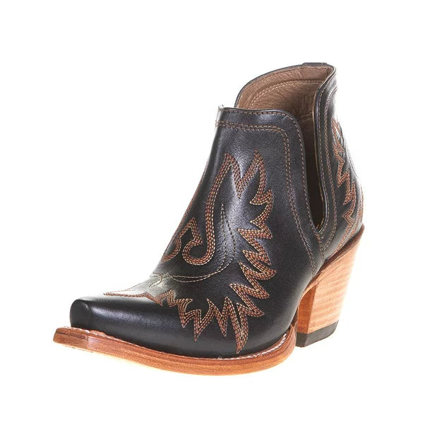 Dixon Short Western Boot — Brooklyn Black