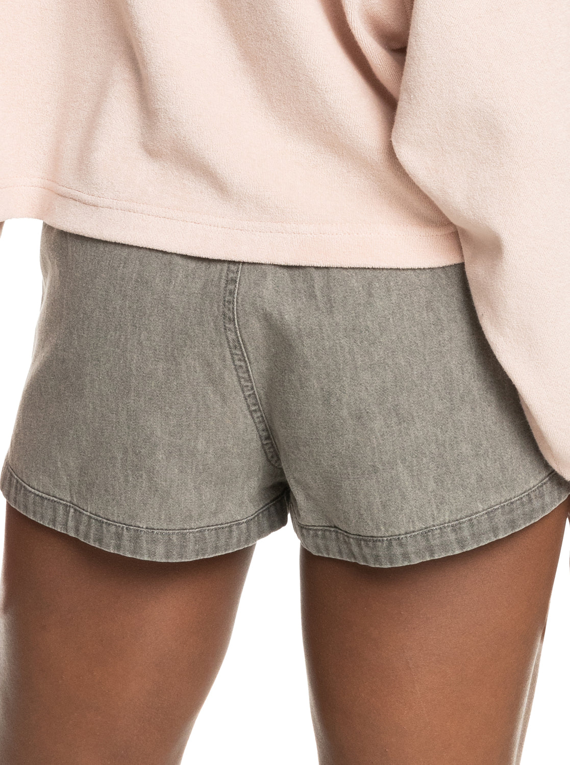 New Impossible Denim Shorts — Light Grey