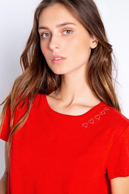 Red Hot Hearts Top