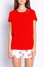 Red Hot Hearts Top