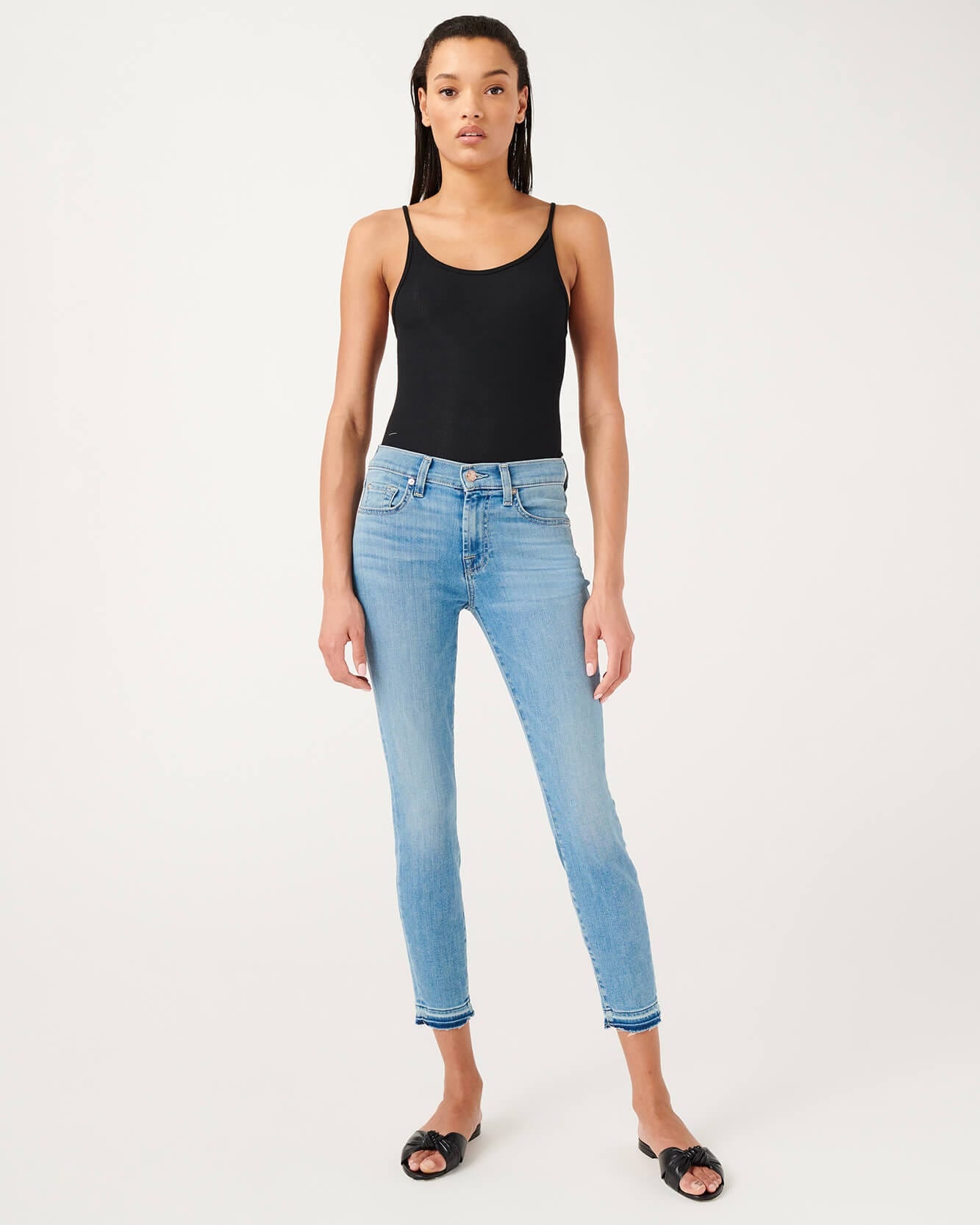 Ankle Skinny with Released Hem