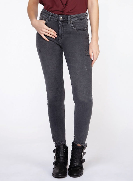 Frayed Grey Wash Jeans