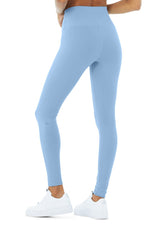 Blue High-Waist Airbrush Legging