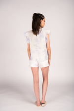 Cotton Cloud Dye Ruffle Top