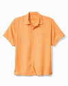 Tropic Isles Silk Camp Shirt — Orange Peel