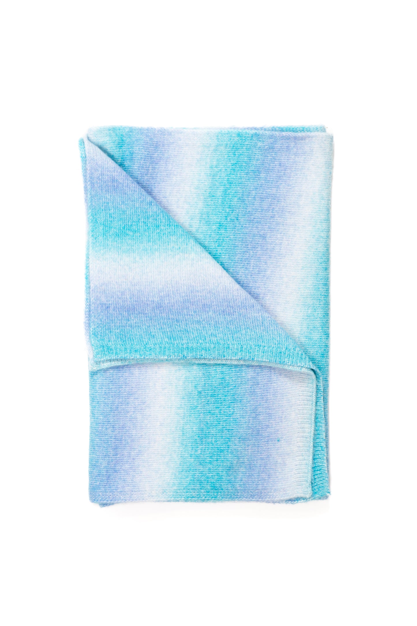 Marled Knit Scarf | Ombre Turquoise Marl