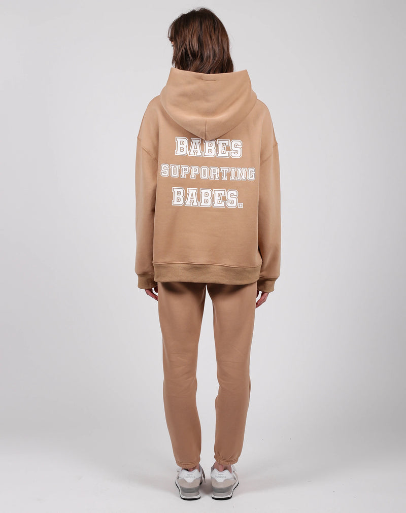 The "BABES SUPPORTING BABES" Big Sister Hoodie | Caramel Sundae