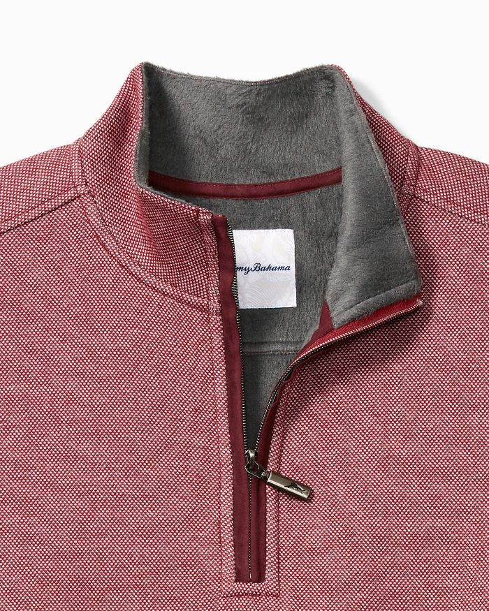 Glen Haven Half-Zip Sweatshirt — Cherry Stone