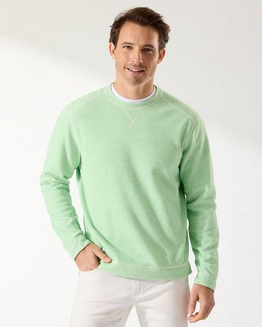 Costa Flora Reversible Crewneck Sweatshirt — Green