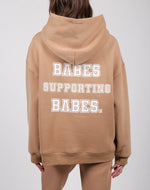 The "BABES SUPPORTING BABES" Big Sister Hoodie | Caramel Sundae