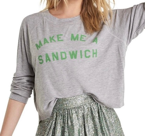 Make Me A Sandwich Crop Pullover