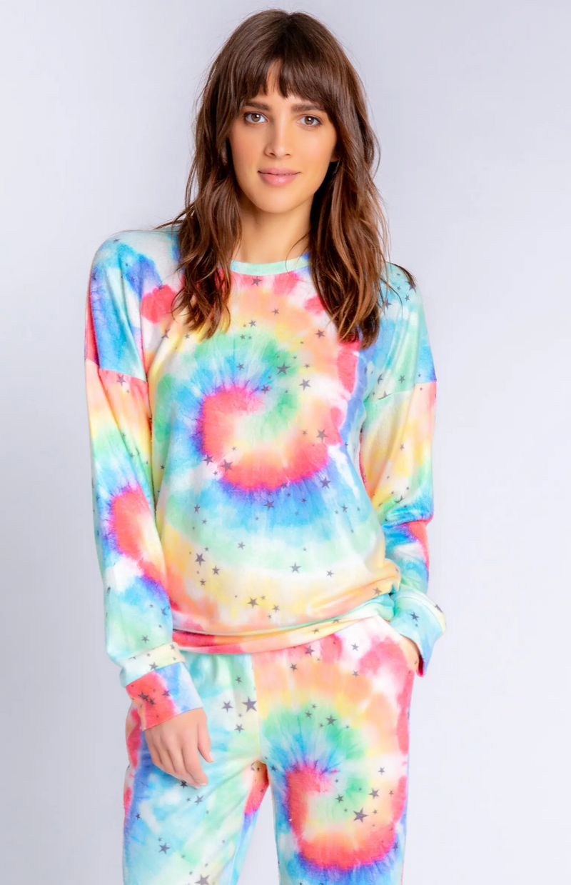 Stardust Tie Dye LS Top