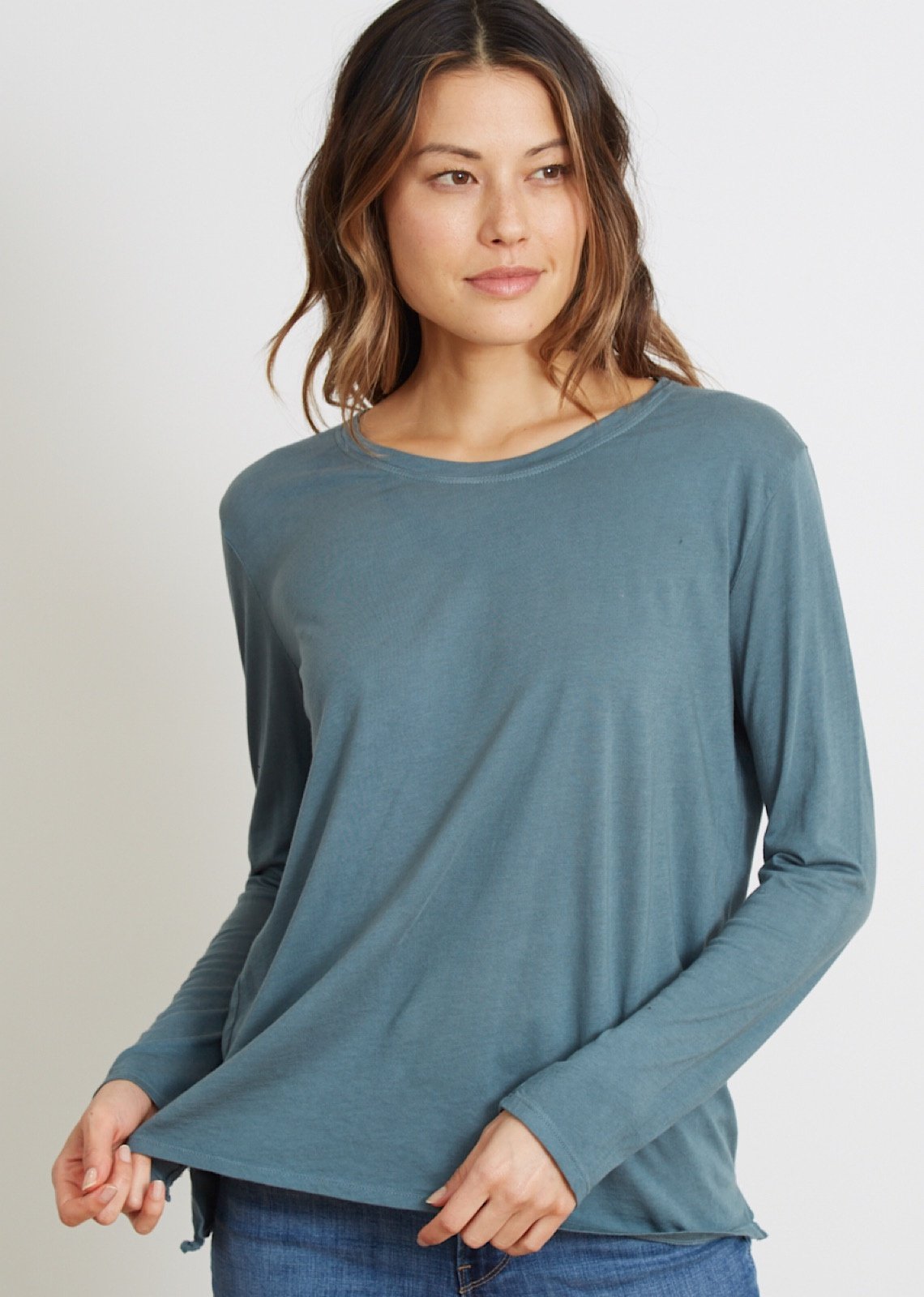 Green Classic Fit Long Sleeve - The Suzanne