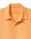Tropic Isles Silk Camp Shirt — Orange Peel