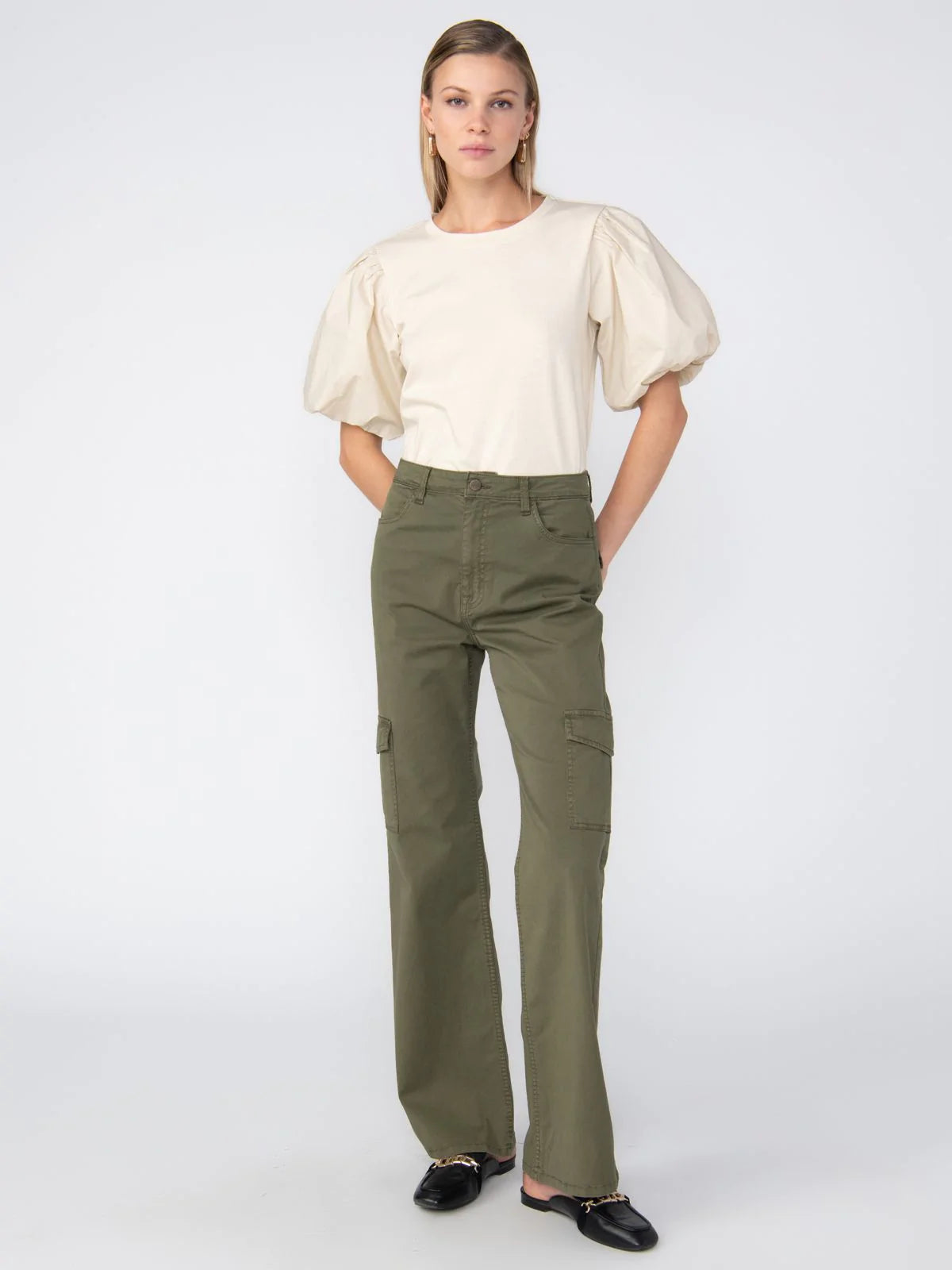 Palmer Cargo Pant In Olive Oil