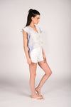 Cotton Cloud Dye Ruffle Top