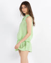 Green Cotton Solid Bella Top