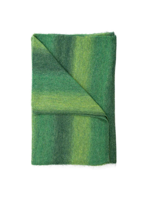 Marled Knit Scarf | Green Ombre Marl