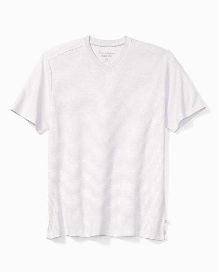 White Coastal Crest IslandZone V-Neck Shirt