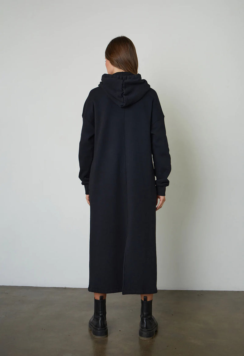 Black Laurette Autumn Fleece Dress