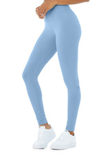 Blue High-Waist Airbrush Legging