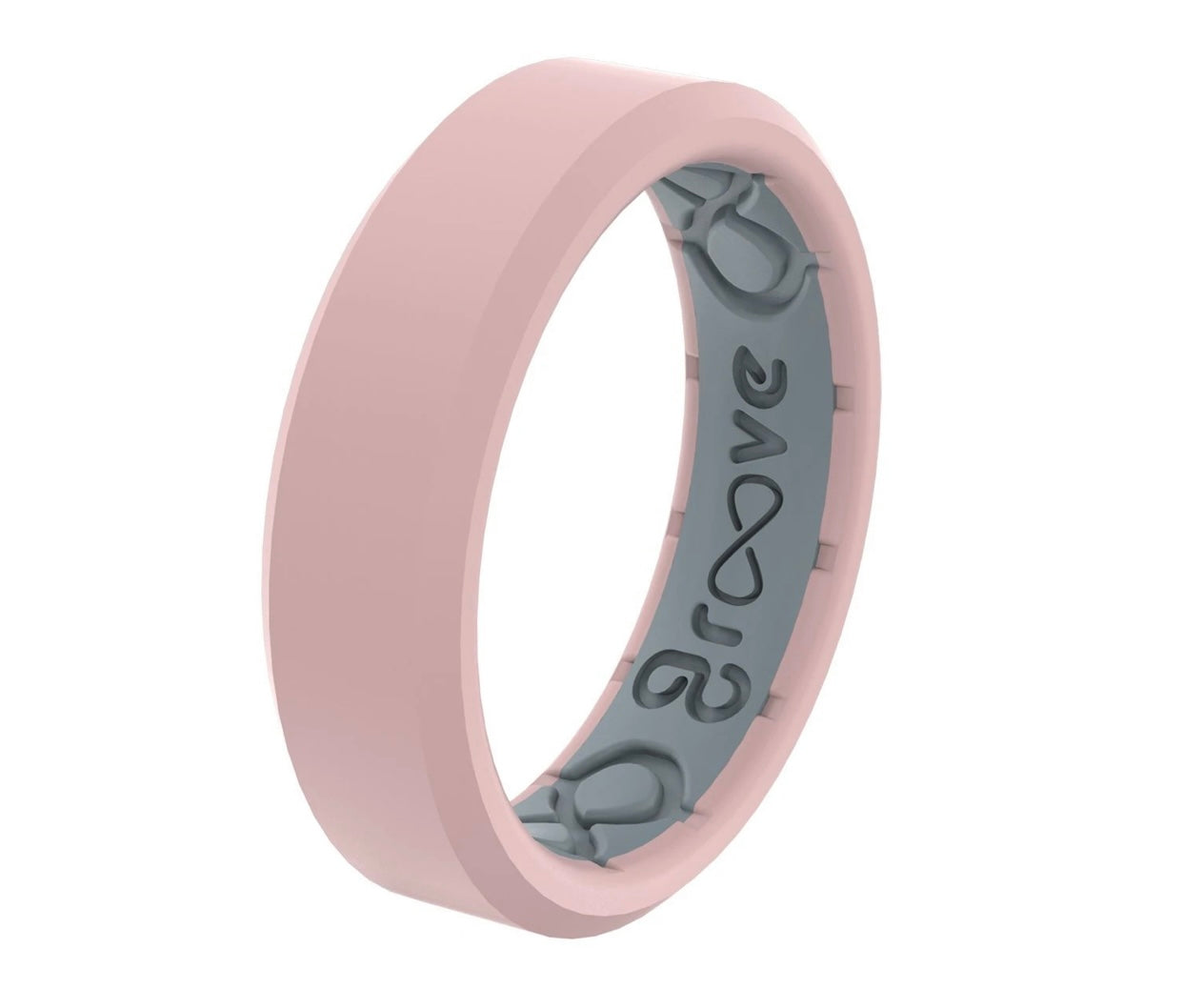Edge Rose Quartz Thin Ring