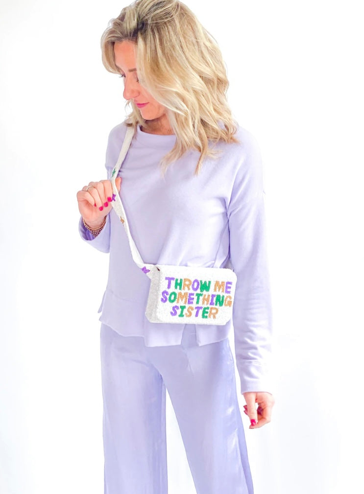 Purple Soft Solid Johnny Sweater