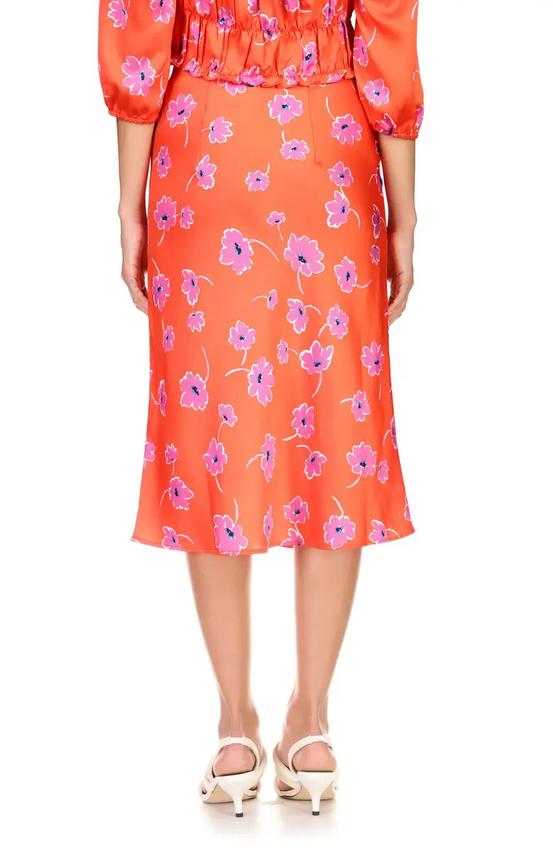 Can't Forget Me Floral Midi Skirt