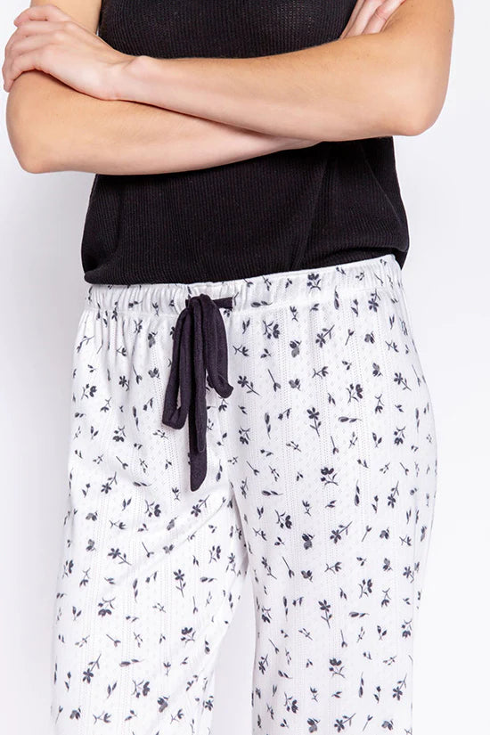 Around the Edges Floral Crop Pant