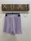 Purple Solid Soft Shorts