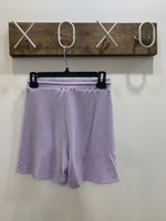 Purple Solid Soft Shorts