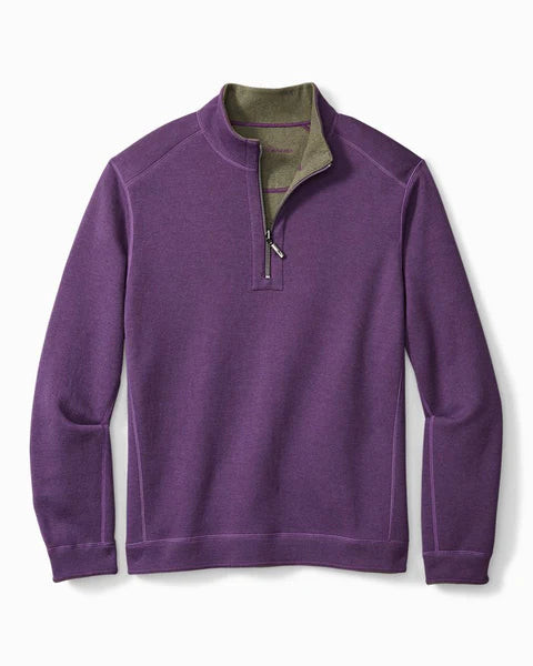 Flipshore Half-Zip Reversible Sweatshirt — Purple