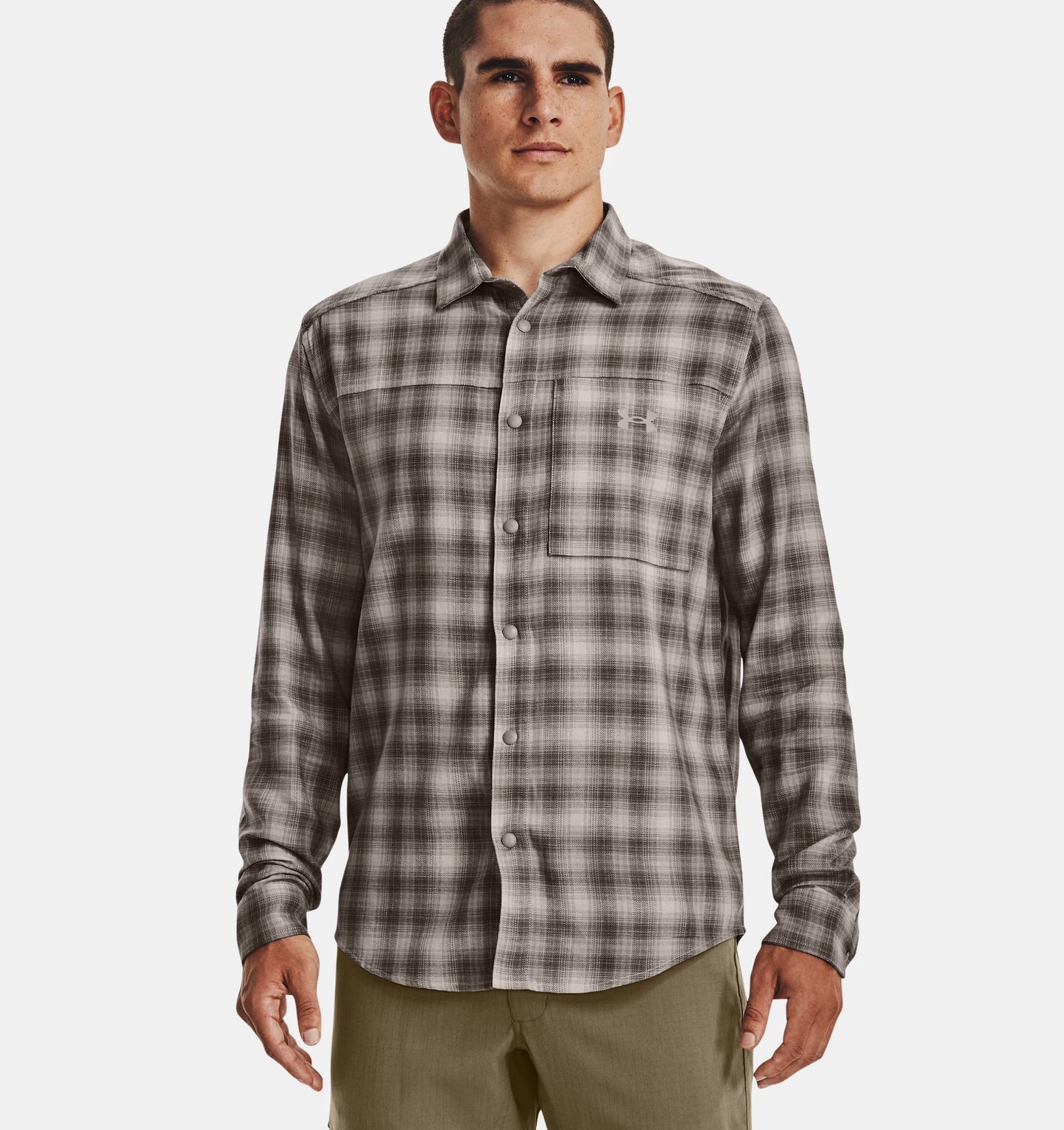 Tradesman Flex Flannel Long Sleeve — Pewter