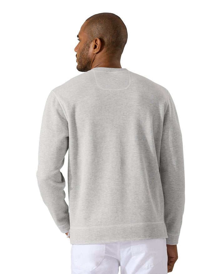 Costa Flora Reversible Crewneck Sweatshirt — Grey