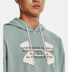 Rival Terry Logo Hoodie — Opal Green