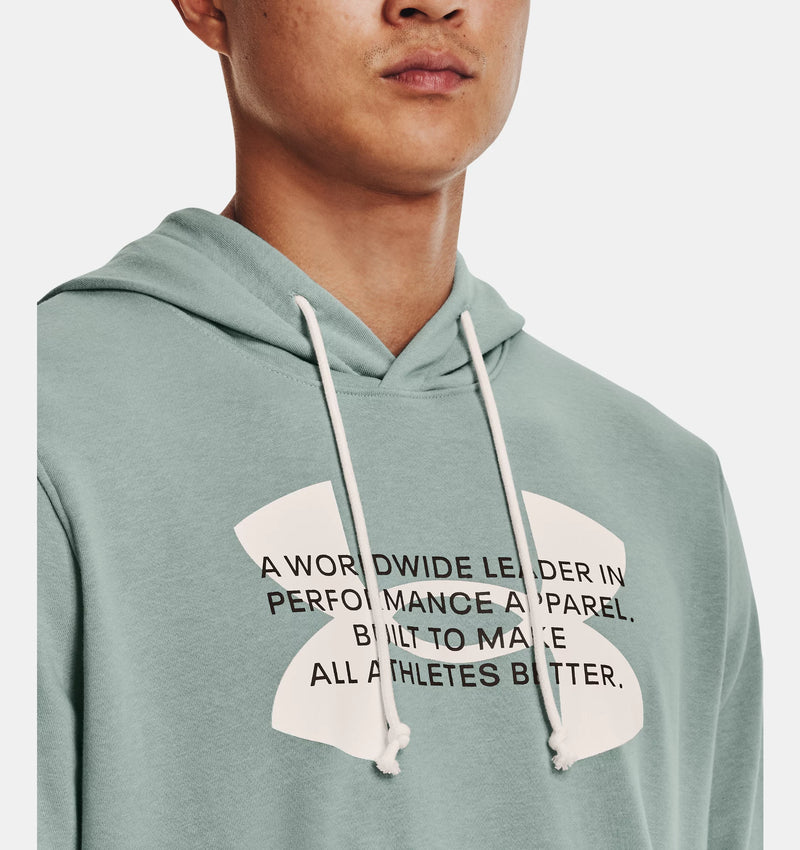 Rival Terry Logo Hoodie — Opal Green